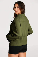 Half Zip Long Sleeve Sweatshirt - Trendsi - Flyclothing LLC