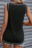 Sequin US Flag Round Neck Tank - Trendsi - Flyclothing LLC