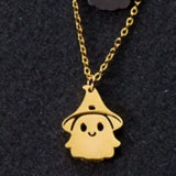 Halloween Ghost Pendant Necklace - Trendsi - Flyclothing LLC