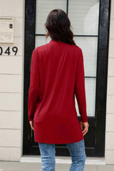 Basic Bae Full Size Open Front Long Sleeve Cardigan with Pockets - ShopBasicbae - Flyclothing LLC