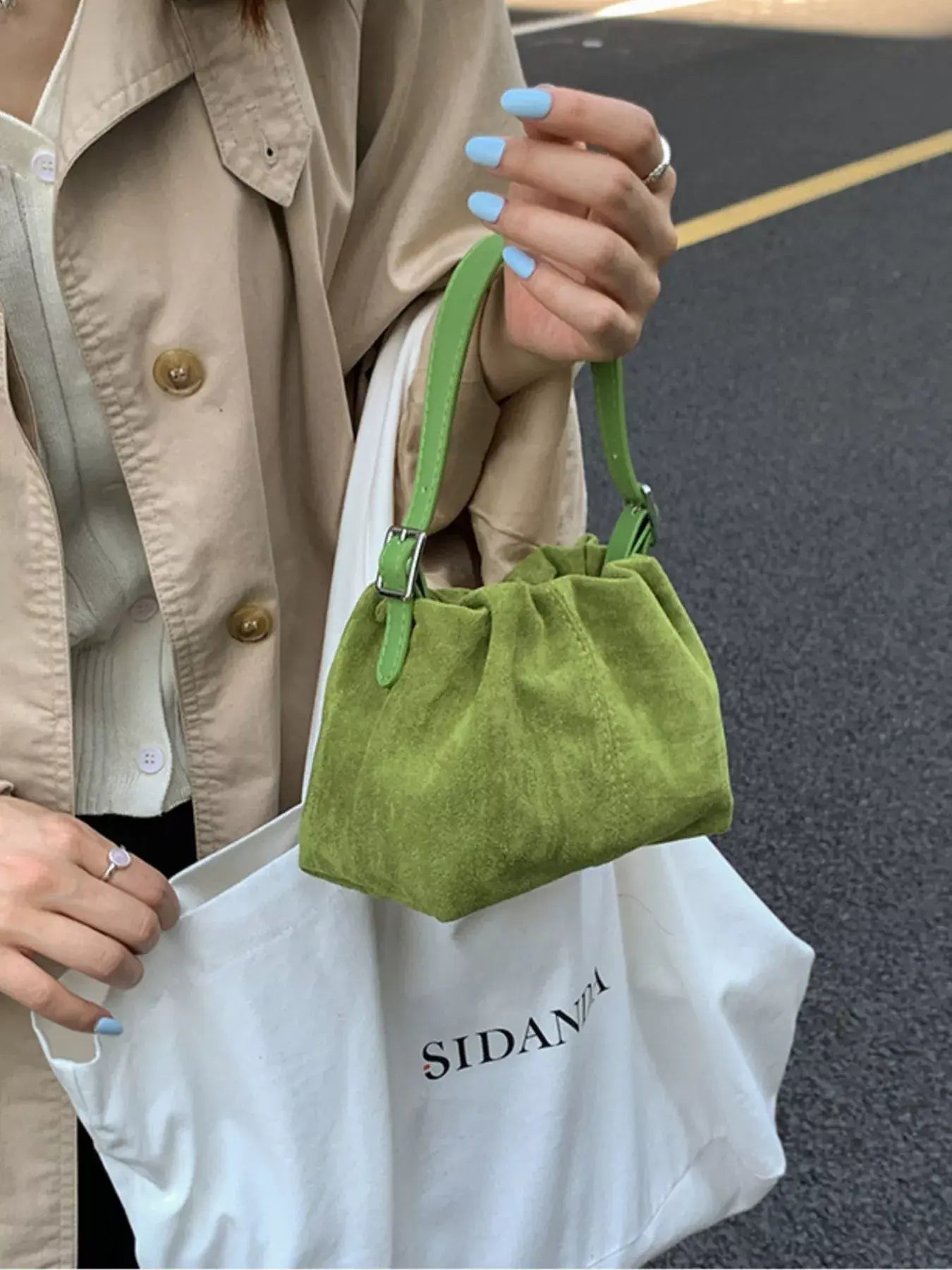 Suede Adjustable Strap Crossbody Bag - Trendsi - Flyclothing LLC