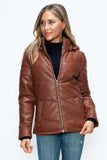 How Dare U Pocketed Zip Up Puffer Jacket with Removable Hood - Trendsi - Flyclothing LLC