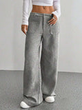 Wide Leg Pants with Pockets - Trendsi - Flyclothing LLC