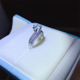 1 Carat Moissanite 925 Sterling Silver Ring - Trendsi