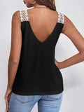 Full Size Lace Detail V-Neck Tank - Trendsi - Flyclothing LLC