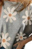 Flower Round Neck Half Sleeve T-Shirt - Trendsi - Flyclothing LLC