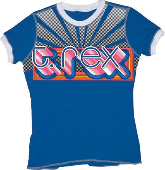 T Rex Swan Ringer Tee - T Rex - Flyclothing LLC