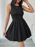 Perfee Ruched Sleeveless Mini Dress - Trendsi