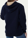 Drawstring Long Sleeve Hoodie with Kangaroo Pocket - Trendsi - Flyclothing LLC