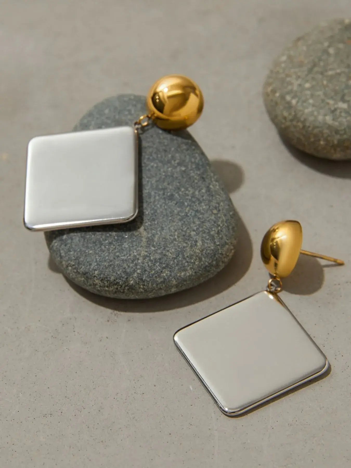 Square Shape Drop Earrings - Trendsi - Flyclothing LLC