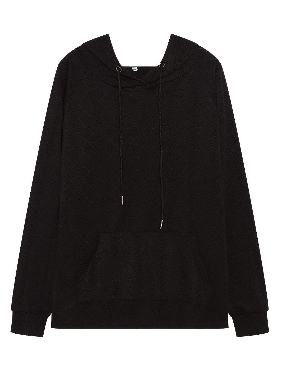 Full Size Drawstring Long Sleeve Hoodie - Trendsi - Flyclothing LLC