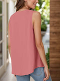 Full Size Ruched V-Neck Tank - Trendsi - Flyclothing LLC