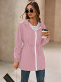 Ivy Lane Outdoor Waterproof Long Sleeve Hooded Windbreaker - Trendsi - Flyclothing LLC