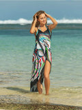 Printed Spaghetti Strap Cover Up - Trendsi - Flyclothing LLC