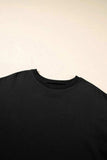 Loose Half Sleeve Hi Low Hem T Shirt - Trendsi - Flyclothing LLC