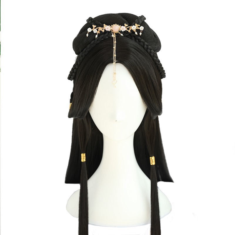 Ancient Costume Wig Female Ancient Style Han Chinese Clothing Lazy Whole Head Cover - My Store - Flyclothing LLC