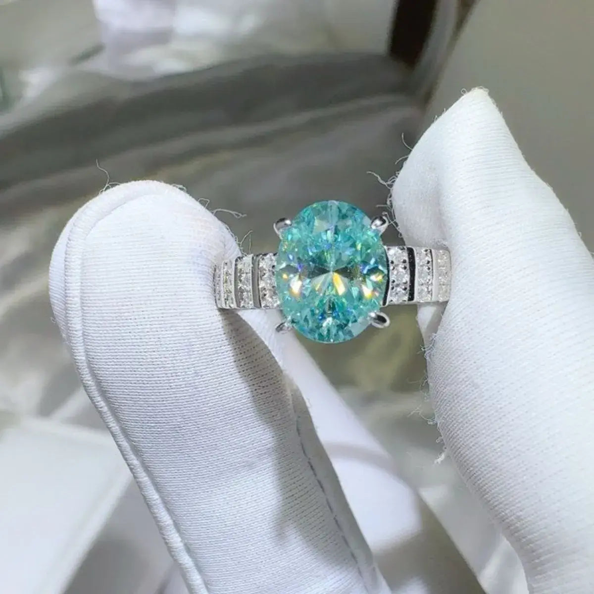 2 Carat Moissanite 925 Sterling Silver Ring - Trendsi - Flyclothing LLC
