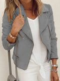 Zip Up Long Sleeve Jacket - Trendsi - Flyclothing LLC