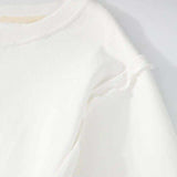 Exposed Seam High-Low Long Sleeve Sweatshirt - Trendsi - Flyclothing LLC