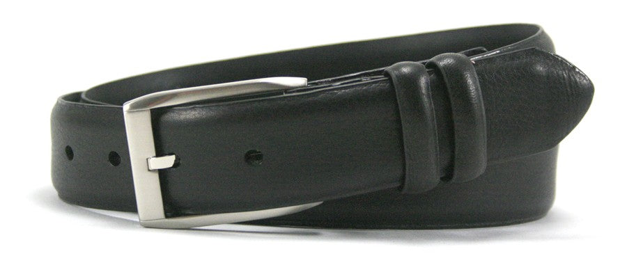 Bill Lavin Nappa Black Dress Belt - Leather Island Belts - Flyclothing LLC
