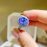 5 Carat Moissanite 925 Sterling Silver Ring - Trendsi