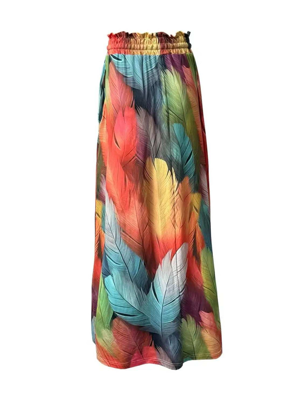 Printed Maxi Skirt with Pockets - Trendsi - Flyclothing LLC