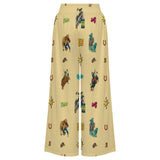 Baha Ranch The Last Roundup Rodeo High Waisted Wide Leg Pants