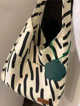 Striped Pattern Casual Handbag - Trendsi - Flyclothing LLC