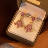 Christmas Tree Star Dangle Earrings - Trendsi - Flyclothing LLC