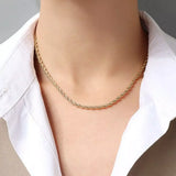 Titanium Steel Chain Necklace - Trendsi - Flyclothing LLC