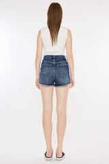 Kancan Raw Hem Button Fly Denim Shorts - Trendsi - Flyclothing LLC