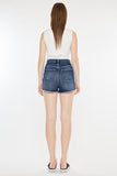 Kancan Raw Hem Button Fly Denim Shorts - Trendsi