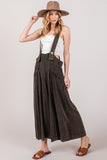 SAGE + FIG Full Size Wide Strap Wide Leg Overalls - Trendsi