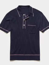 Men's Plus Size Button Detail Short Sleeve Polo - Trendsi - Flyclothing LLC