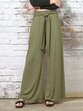 Tied Wide Leg Pants with Pockets - Trendsi - Flyclothing LLC