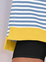Notched Long Sleeve Oversized Sweatshirt - Trendsi - Flyclothing LLC