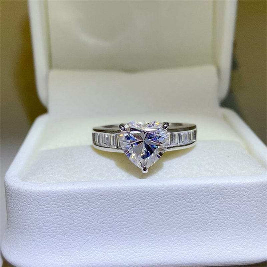 3 Carat Moissanite 925 Sterling Silver Ring - Trendsi - Flyclothing LLC