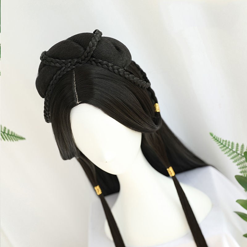Ancient Costume Wig Female Ancient Style Han Chinese Clothing Lazy Whole Head Cover - My Store - Flyclothing LLC