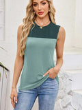 Textured Round Neck Tank - Trendsi - Flyclothing LLC
