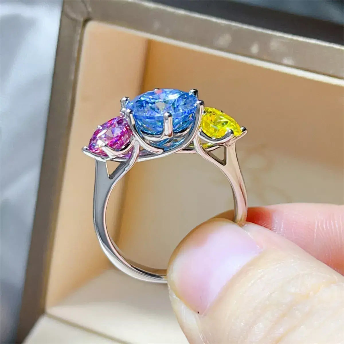 5 Carat Moissanite 925 Sterling Silver Ring - Trendsi - Flyclothing LLC