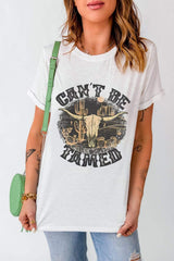 Graphic Round Neck Short Sleeve T-Shirt - Trendsi - Flyclothing LLC