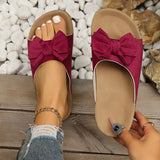 Comfortable Bow Decor Casual Sandals - Trendsi - Flyclothing LLC