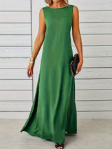 Sleeveless Flowy Maxi Dress - Trendsi - Flyclothing LLC