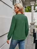 V-Neck Long Sleeve T-Shirt - Trendsi - Flyclothing LLC