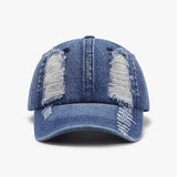 Distressed Cotton Baseball Cap - Trendsi - Flyclothing LLC