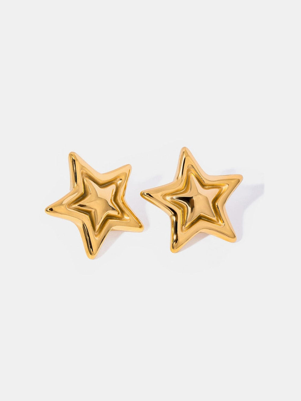Stainless Steel Star Stud Earrings - Trendsi