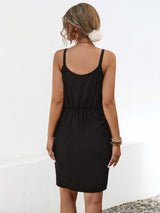 Twisted V-Neck Sleeveless Mini Dress - Trendsi - Flyclothing LLC