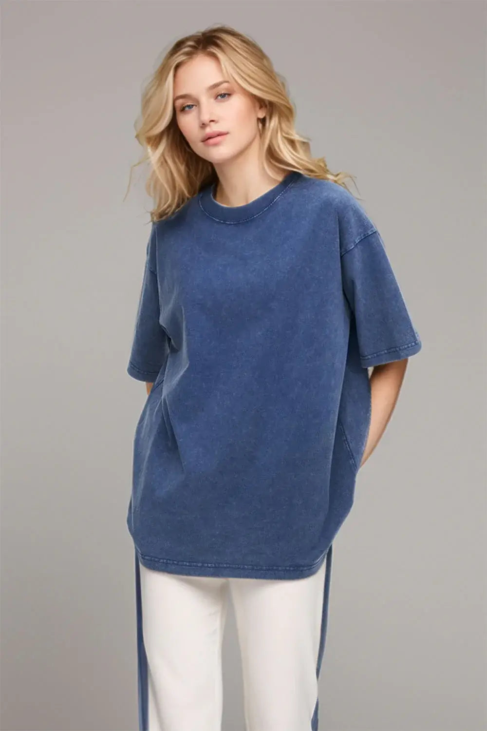 Basic Bae Round Neck Half Sleeve T-Shirt - ShopBasicbae - Flyclothing LLC