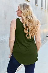 Basic Bae Full Size Round Neck Curved Hem Tank - ShopBasicbae - Flyclothing LLC