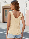 Scoop Neck Sleeveless Top - Trendsi